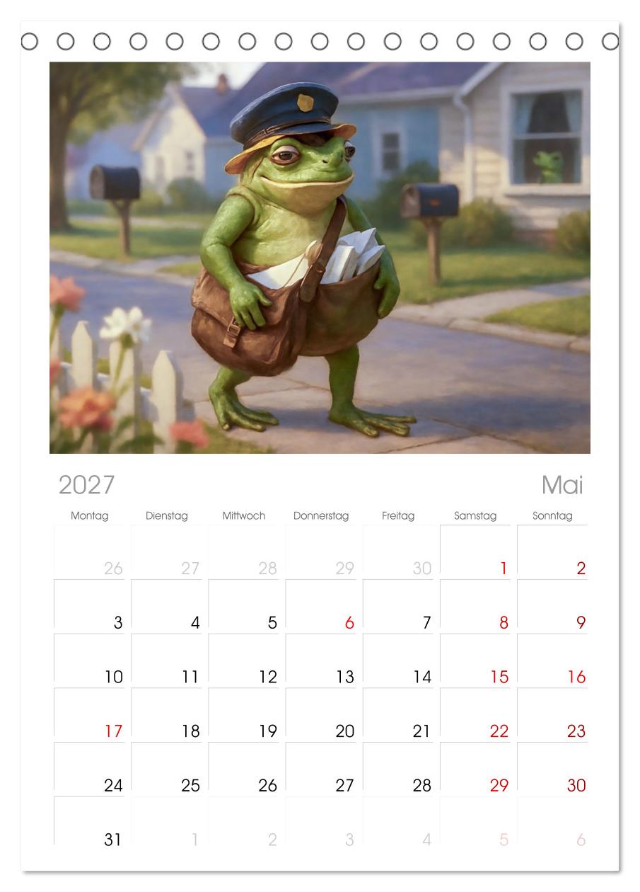 Frosch bei der Arbeit- Dienst nach Vorschrift