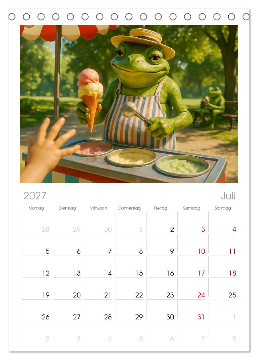 Frosch bei der Arbeit- Dienst nach Vorschrift