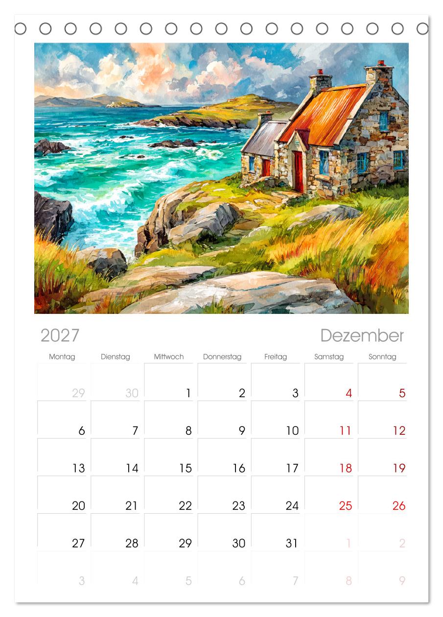 Irland. Künstlerische Aquarelle zwischen Küste und Hochland