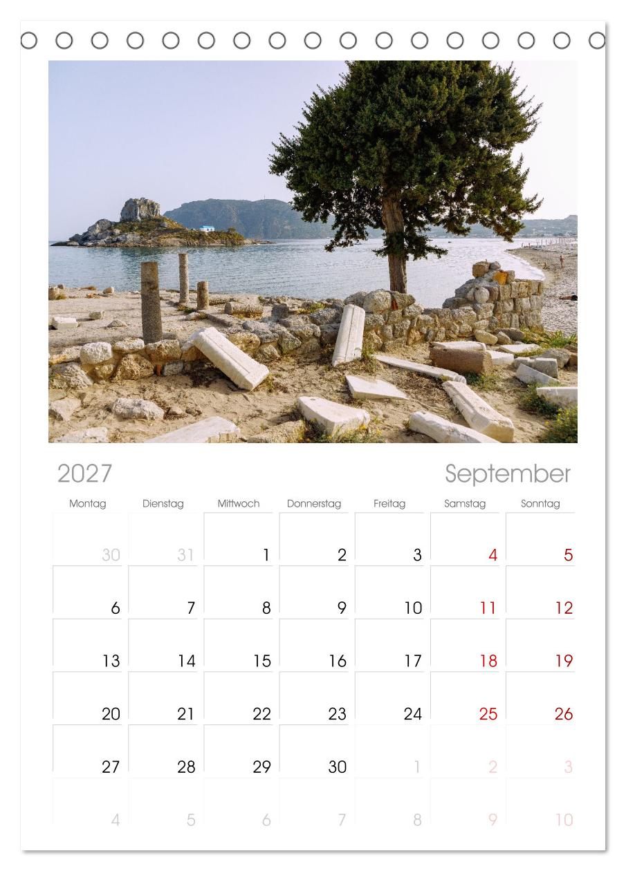 Griechische Insel Kos. Sommerstimmung in den Farben der Ägäis