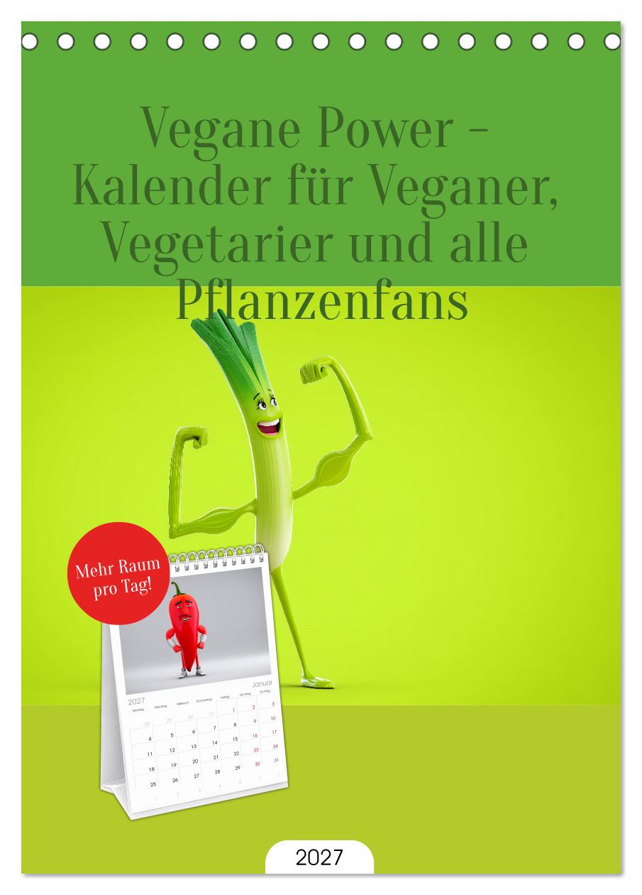 Vegane Power - Kalender für Veganer, Vegetarier und alle Pflanzenfans