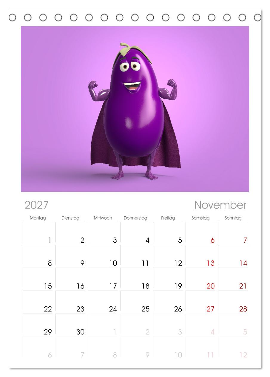 Vegane Power - Kalender für Veganer, Vegetarier und alle Pflanzenfans