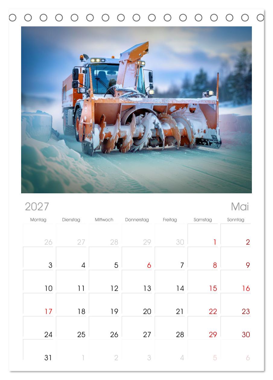 Gigantische Schneeräumfahrzeuge