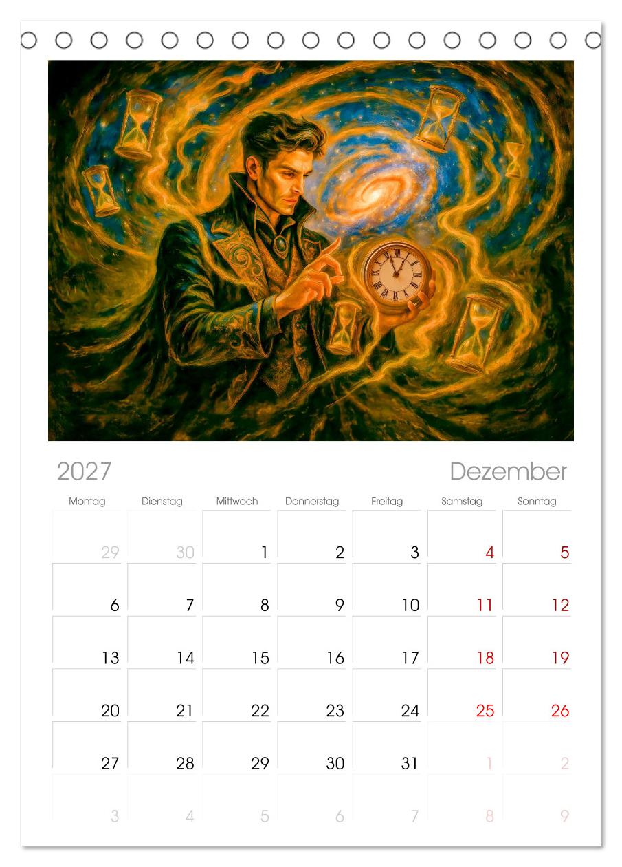 Magische Meister - Kalender über Zauberer und ihre Kräfte