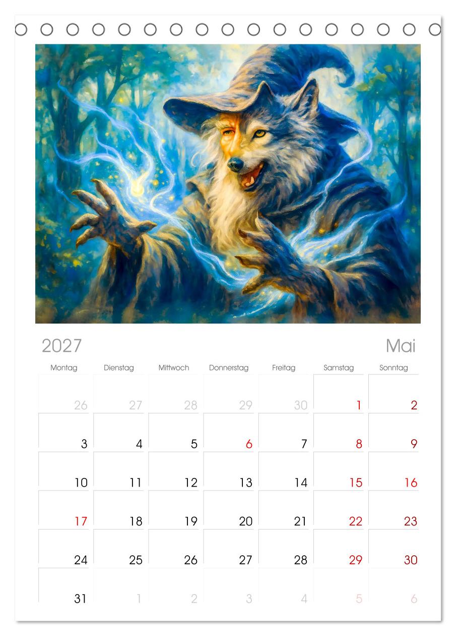 Magische Meister - Kalender über Zauberer und ihre Kräfte