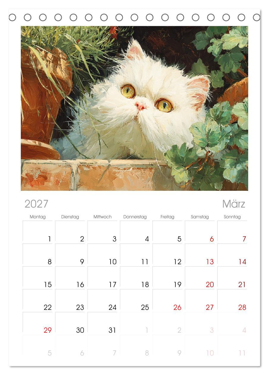 Perserkatzen. Flauschige Momente in kunstvoller Öloptik
