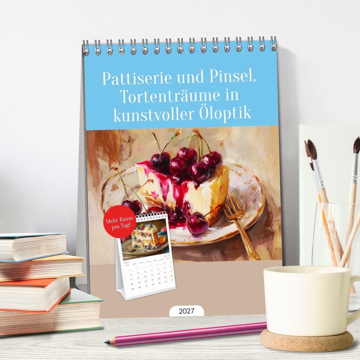 Pattiserie und Pinsel. Tortenträume in kunstvoller Öloptik
