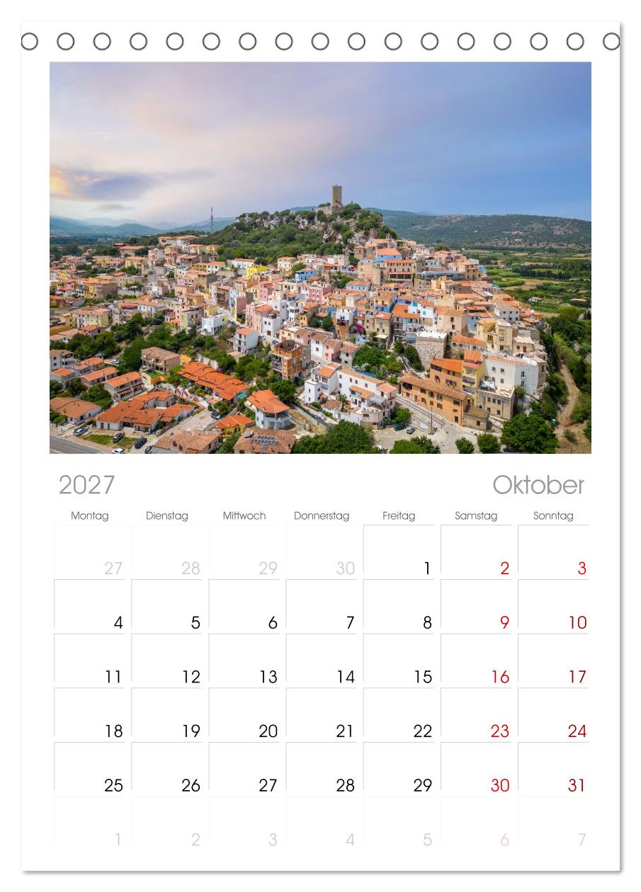 Sardinien. Schöne Landschaften und bunte Städte.
