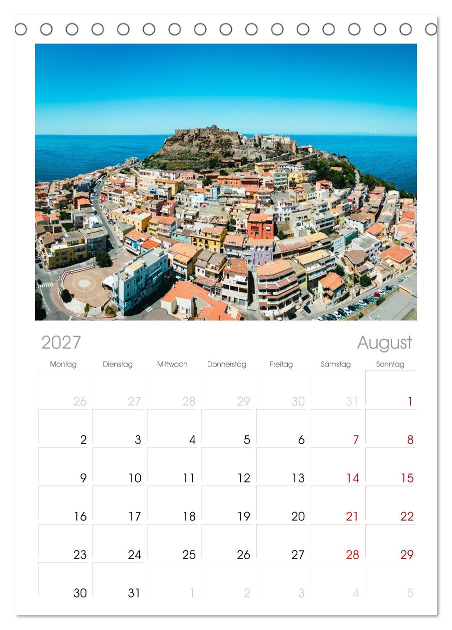 Sardinien. Schöne Landschaften und bunte Städte.
