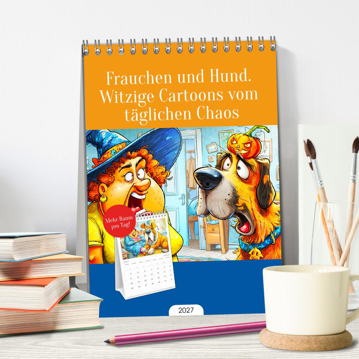 Frauchen und Hund. Witzige Cartoons vom täglichen Chaos