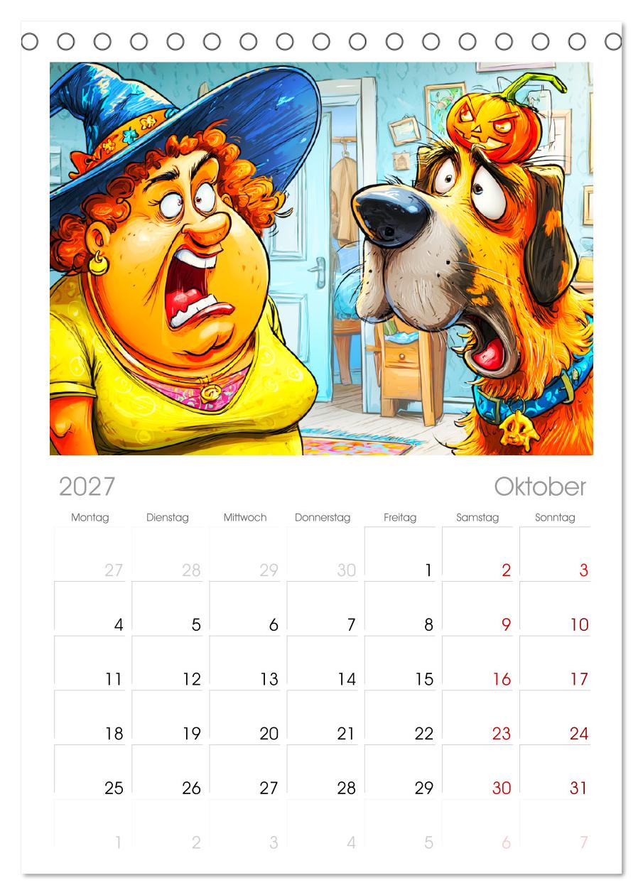 Frauchen und Hund. Witzige Cartoons vom täglichen Chaos
