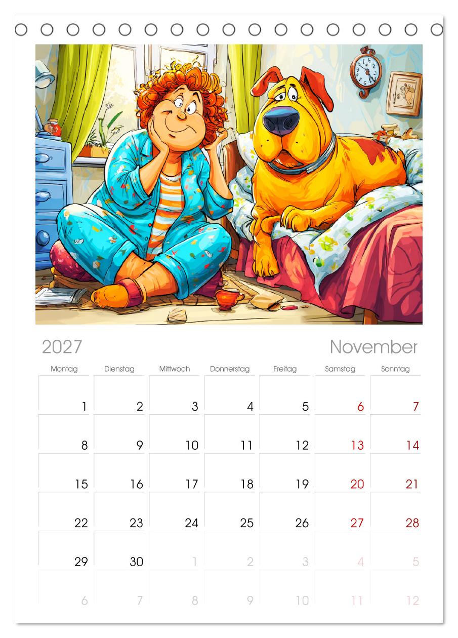Frauchen und Hund. Witzige Cartoons vom täglichen Chaos