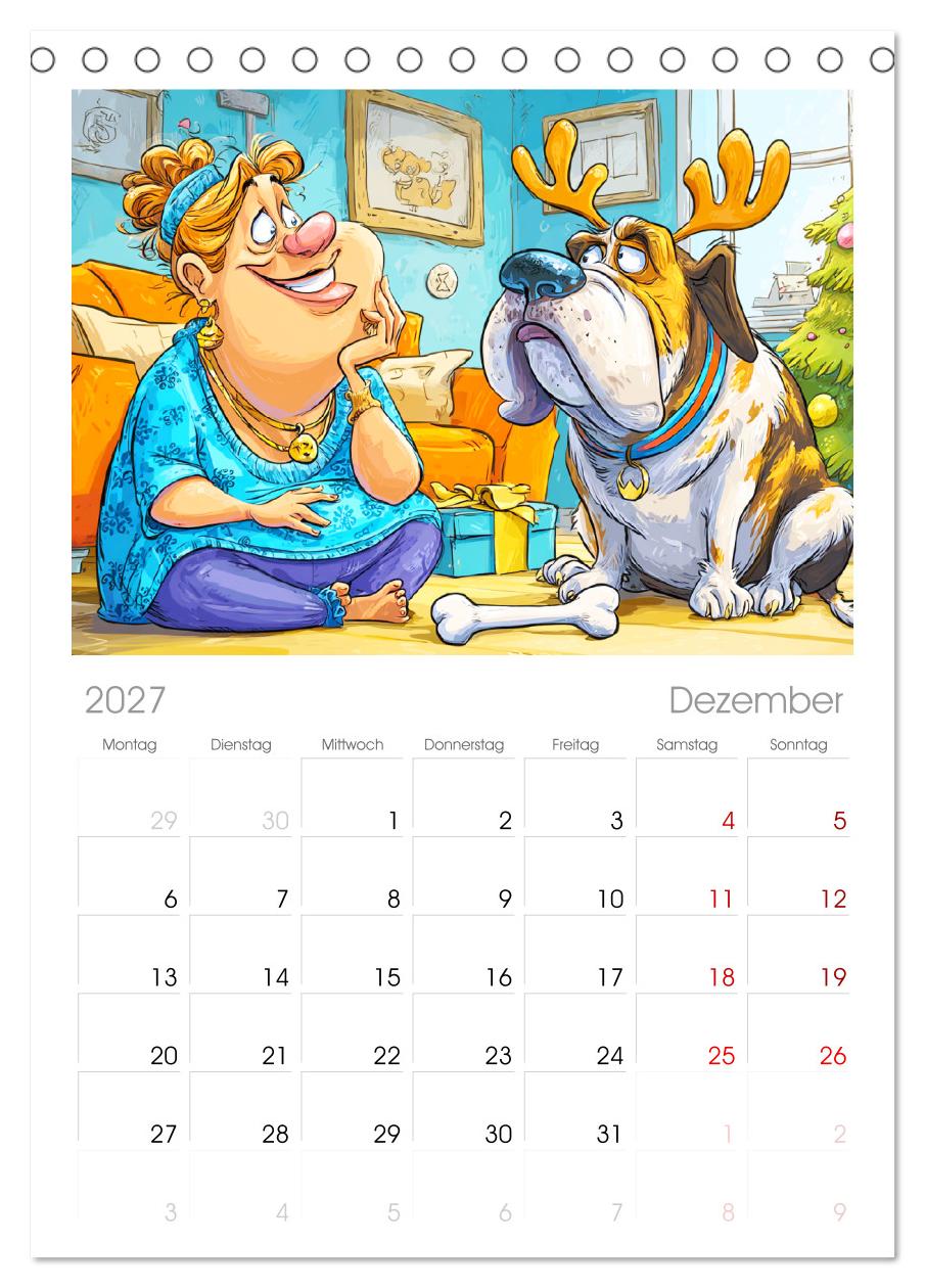 Frauchen und Hund. Witzige Cartoons vom täglichen Chaos