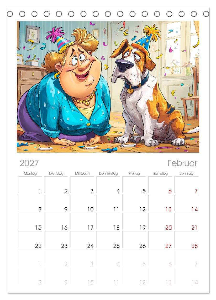 Frauchen und Hund. Witzige Cartoons vom täglichen Chaos