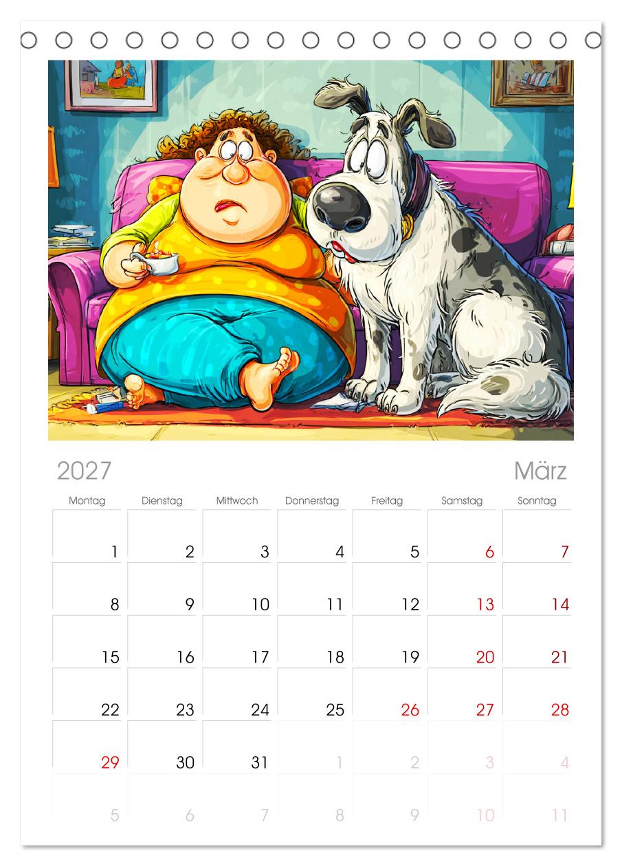 Frauchen und Hund. Witzige Cartoons vom täglichen Chaos