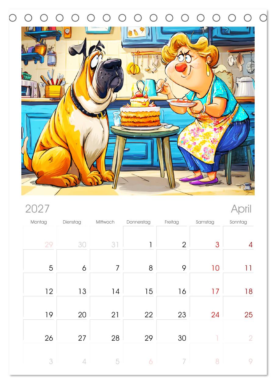 Frauchen und Hund. Witzige Cartoons vom täglichen Chaos