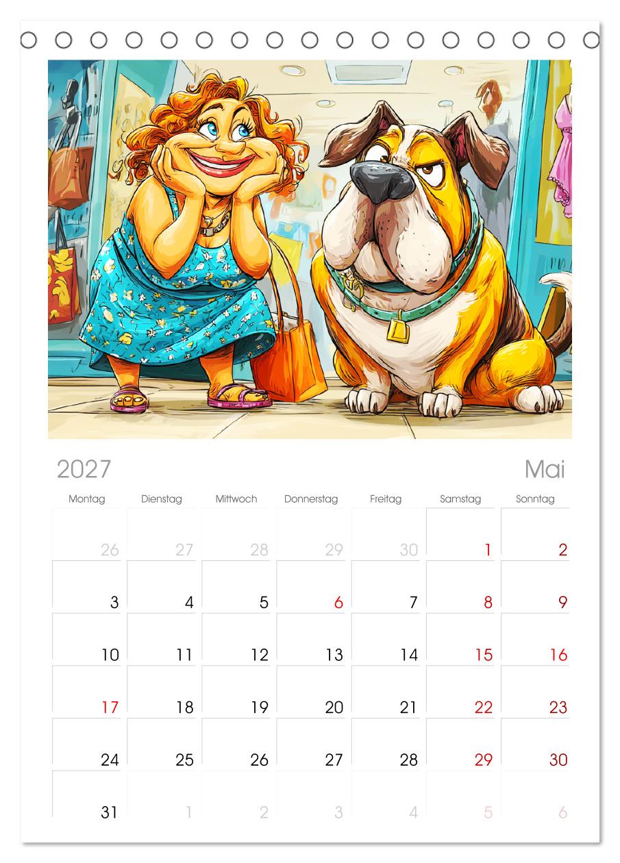 Frauchen und Hund. Witzige Cartoons vom täglichen Chaos