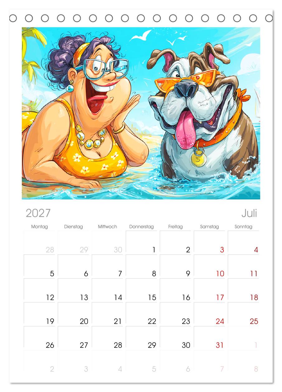 Frauchen und Hund. Witzige Cartoons vom täglichen Chaos