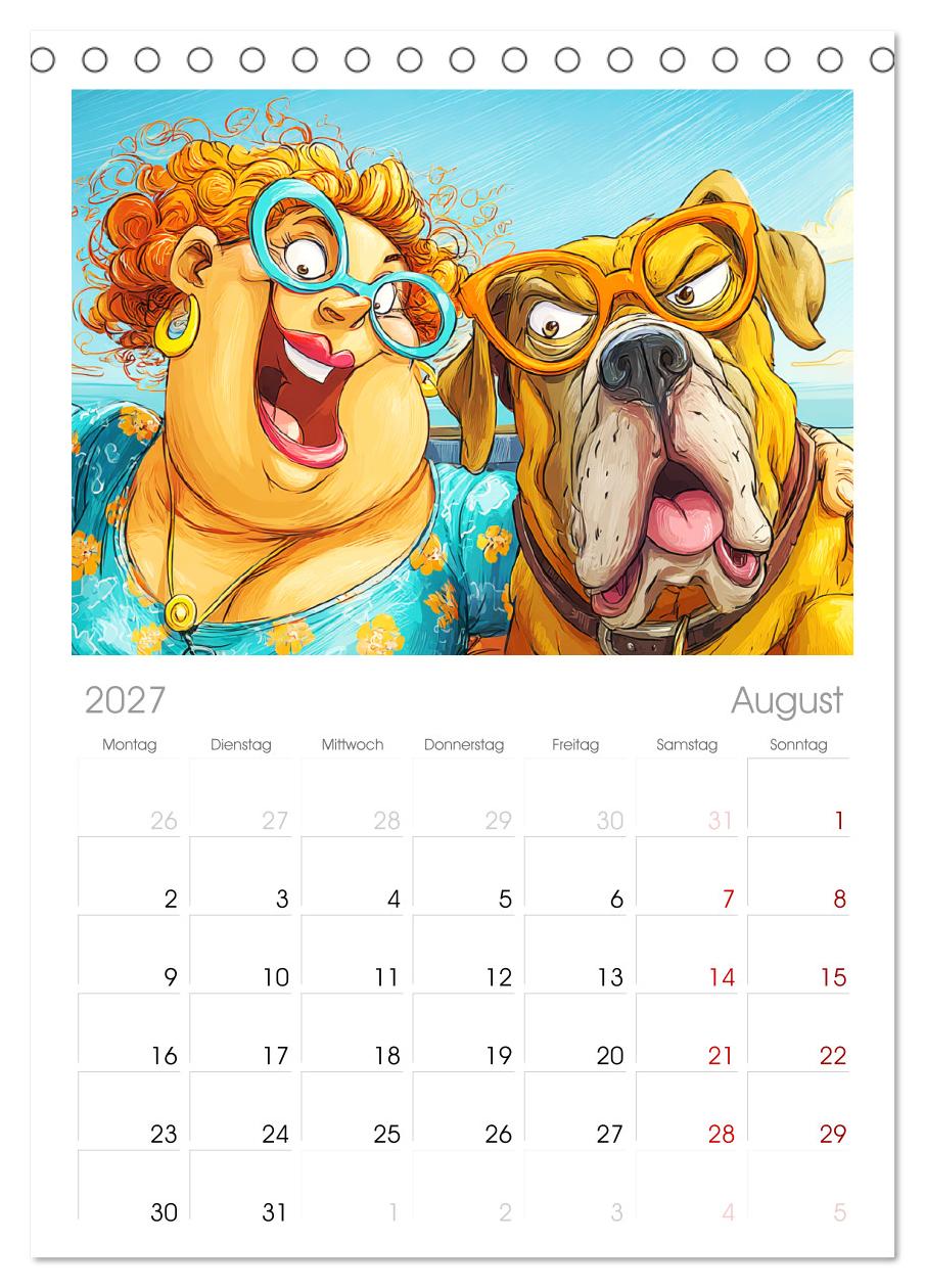 Frauchen und Hund. Witzige Cartoons vom täglichen Chaos