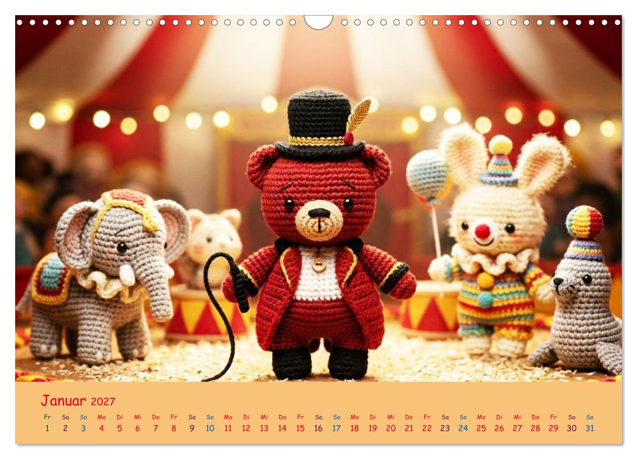Die zauberhafte Amigurumi-Zirkuswelt. Das gehäkelte Zirkusjahr