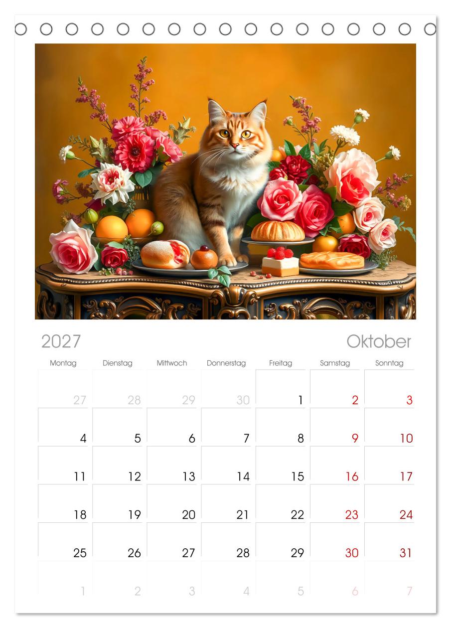 Klassische Katzenporträts - Katzen in opulenten Stillleben