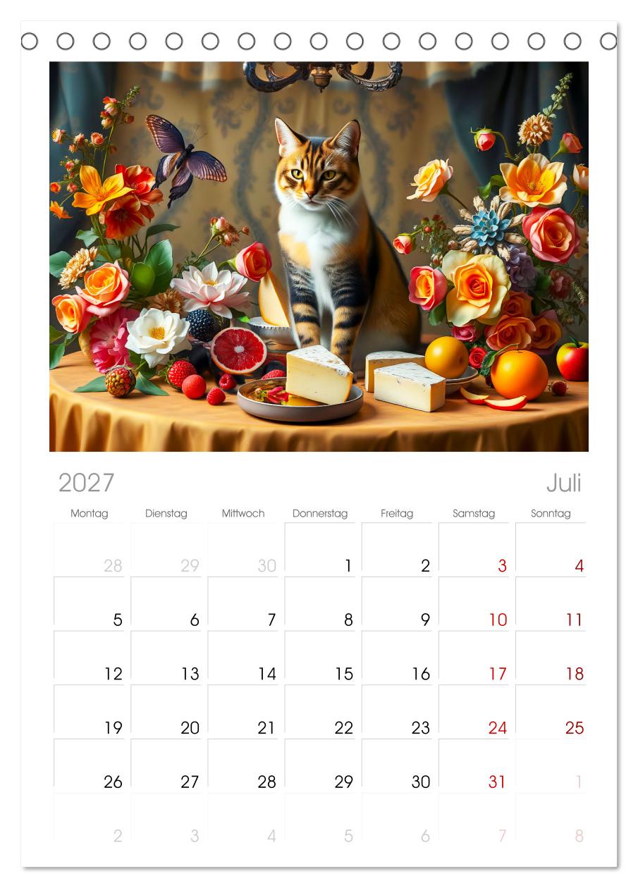 Klassische Katzenporträts - Katzen in opulenten Stillleben