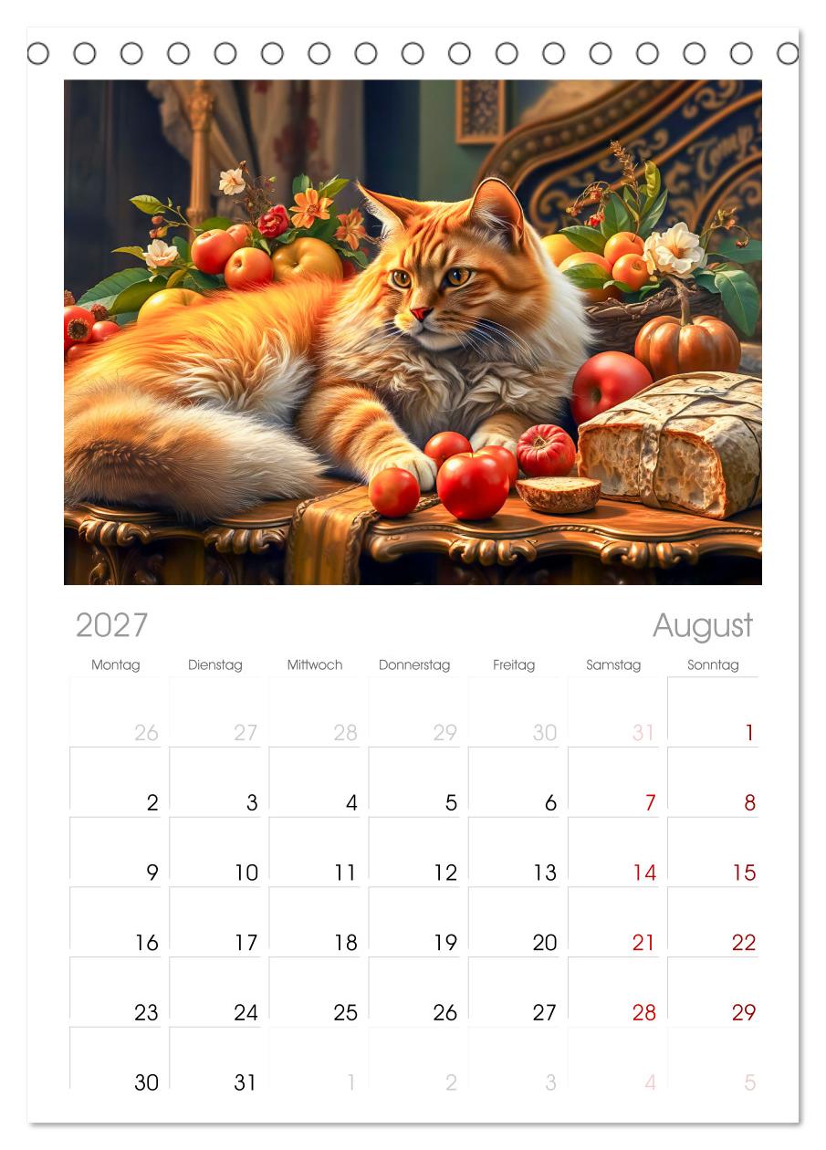 Klassische Katzenporträts - Katzen in opulenten Stillleben