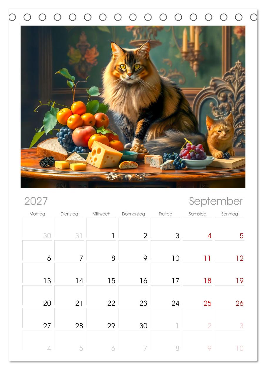 Klassische Katzenporträts - Katzen in opulenten Stillleben