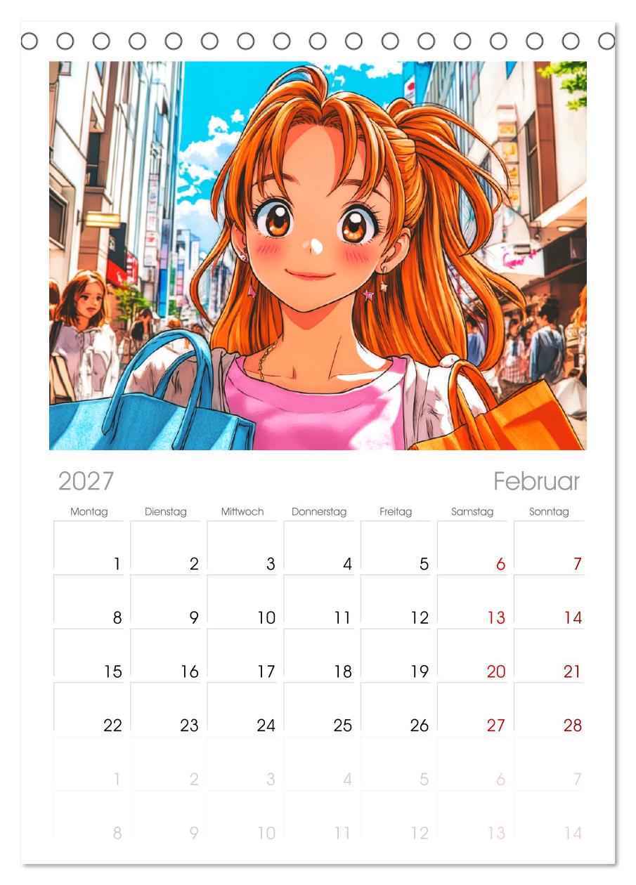 Manga Mädchen. Ein Jahr voller Stadtabenteuer