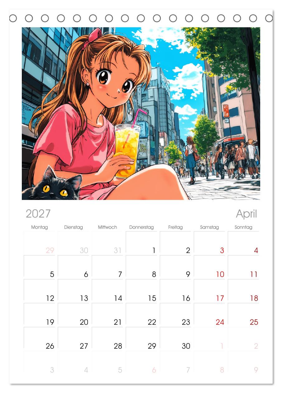 Manga Mädchen. Ein Jahr voller Stadtabenteuer