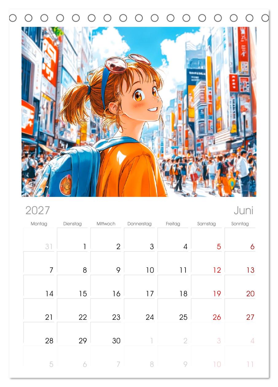 Manga Mädchen. Ein Jahr voller Stadtabenteuer