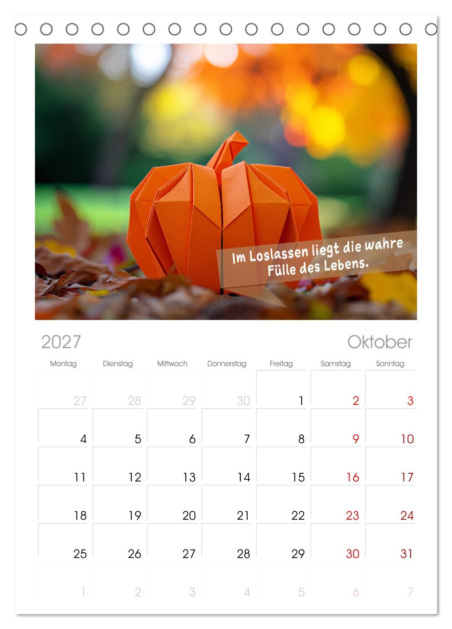 Origami Kalender der Achtsamkeit - Achtsamkeitskalender
