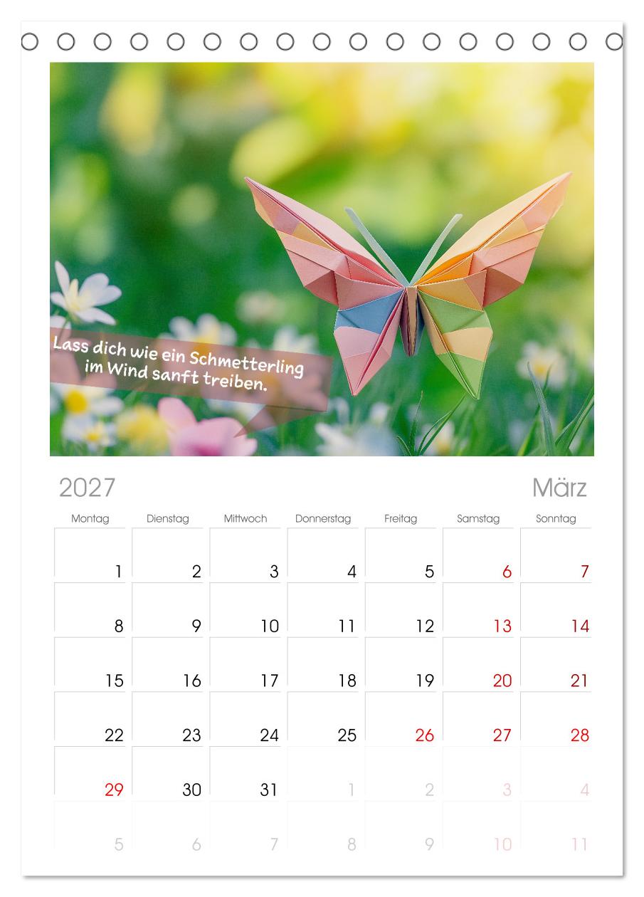 Origami Kalender der Achtsamkeit - Achtsamkeitskalender