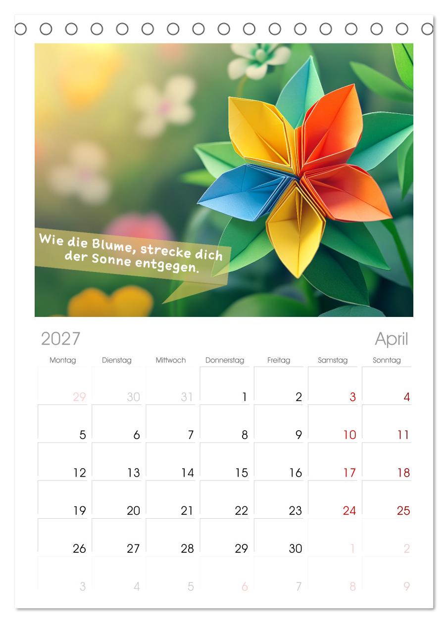 Origami Kalender der Achtsamkeit - Achtsamkeitskalender
