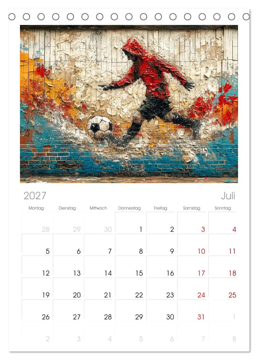 Fußball Graffiti - sportliche Kunst