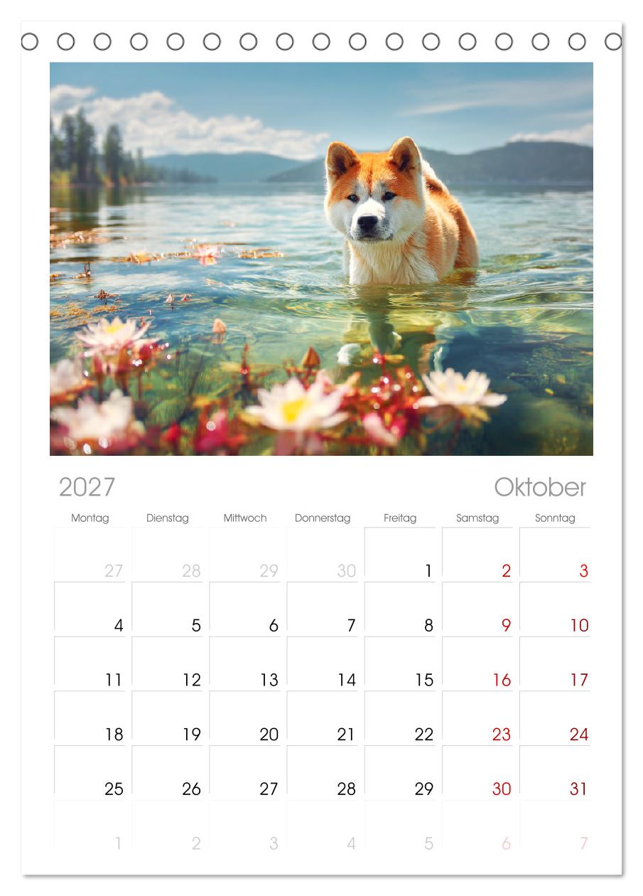 Akita Inu in der Natur. Japans edle und sanfte Schönheit