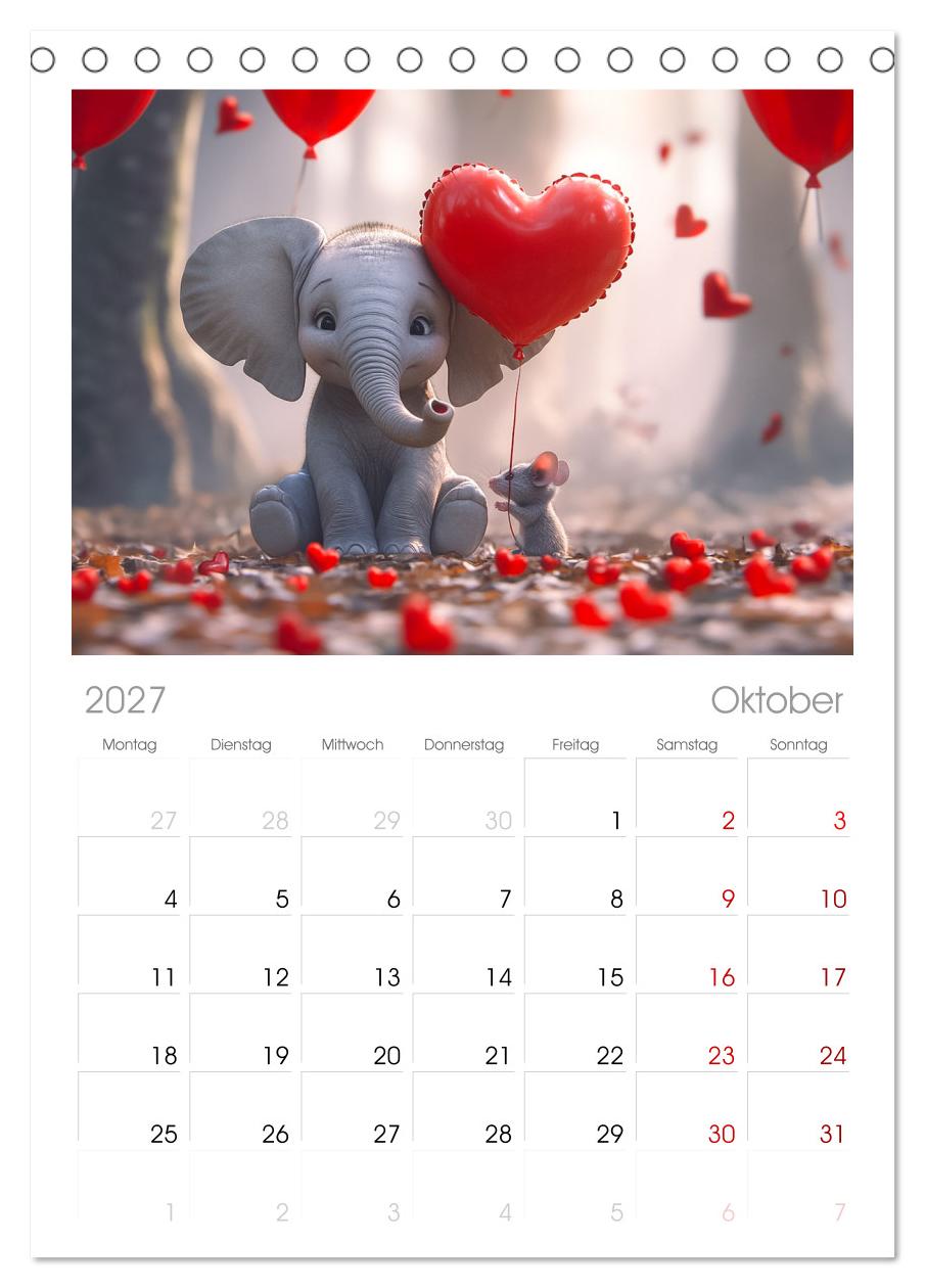 Der rote Luftballon - Elefant und Maus zeigen Dir das Jahr