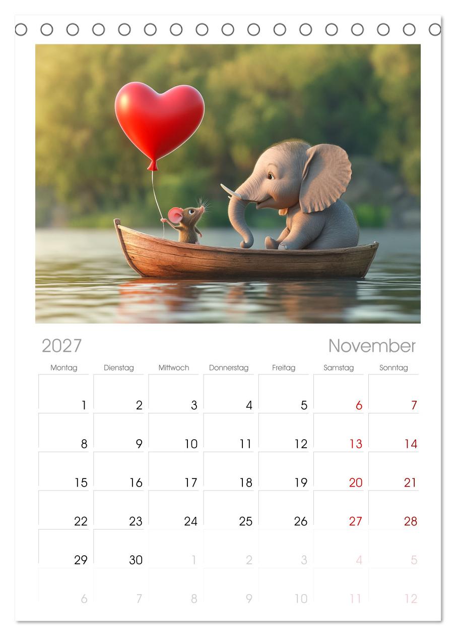 Der rote Luftballon - Elefant und Maus zeigen Dir das Jahr