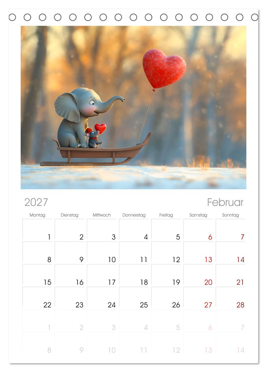 Der rote Luftballon - Elefant und Maus zeigen Dir das Jahr