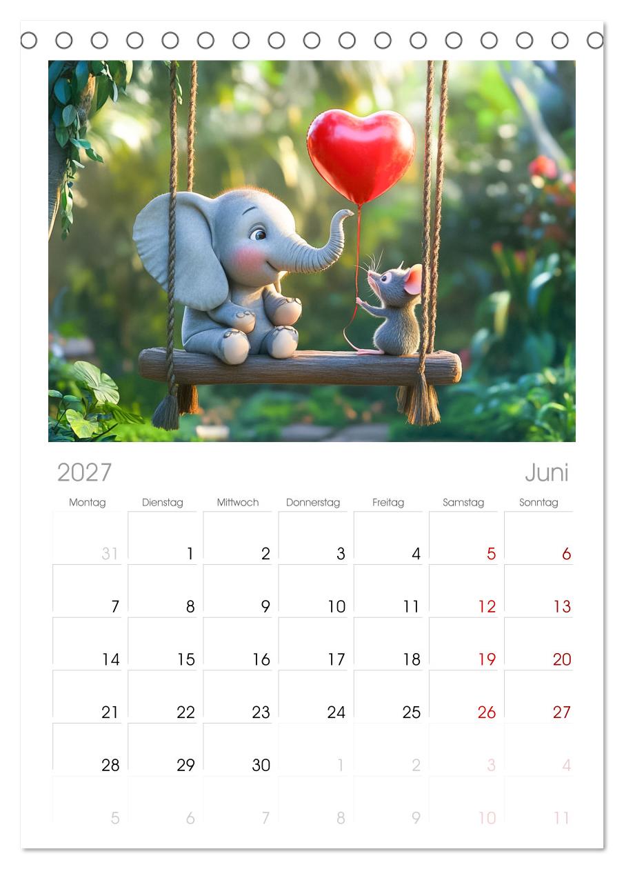Der rote Luftballon - Elefant und Maus zeigen Dir das Jahr