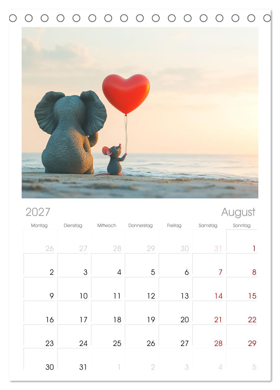 Der rote Luftballon - Elefant und Maus zeigen Dir das Jahr
