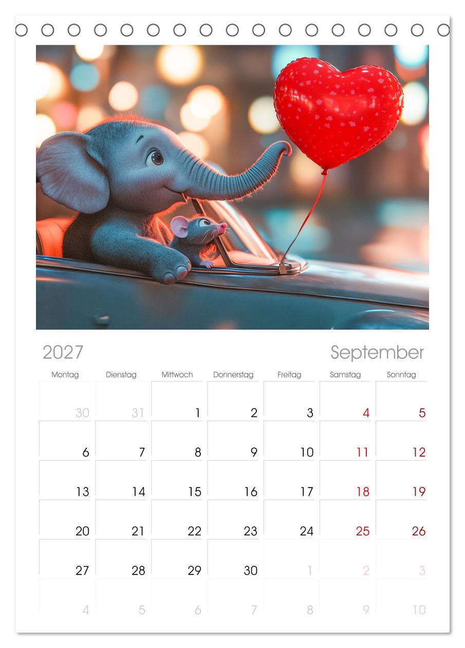 Der rote Luftballon - Elefant und Maus zeigen Dir das Jahr