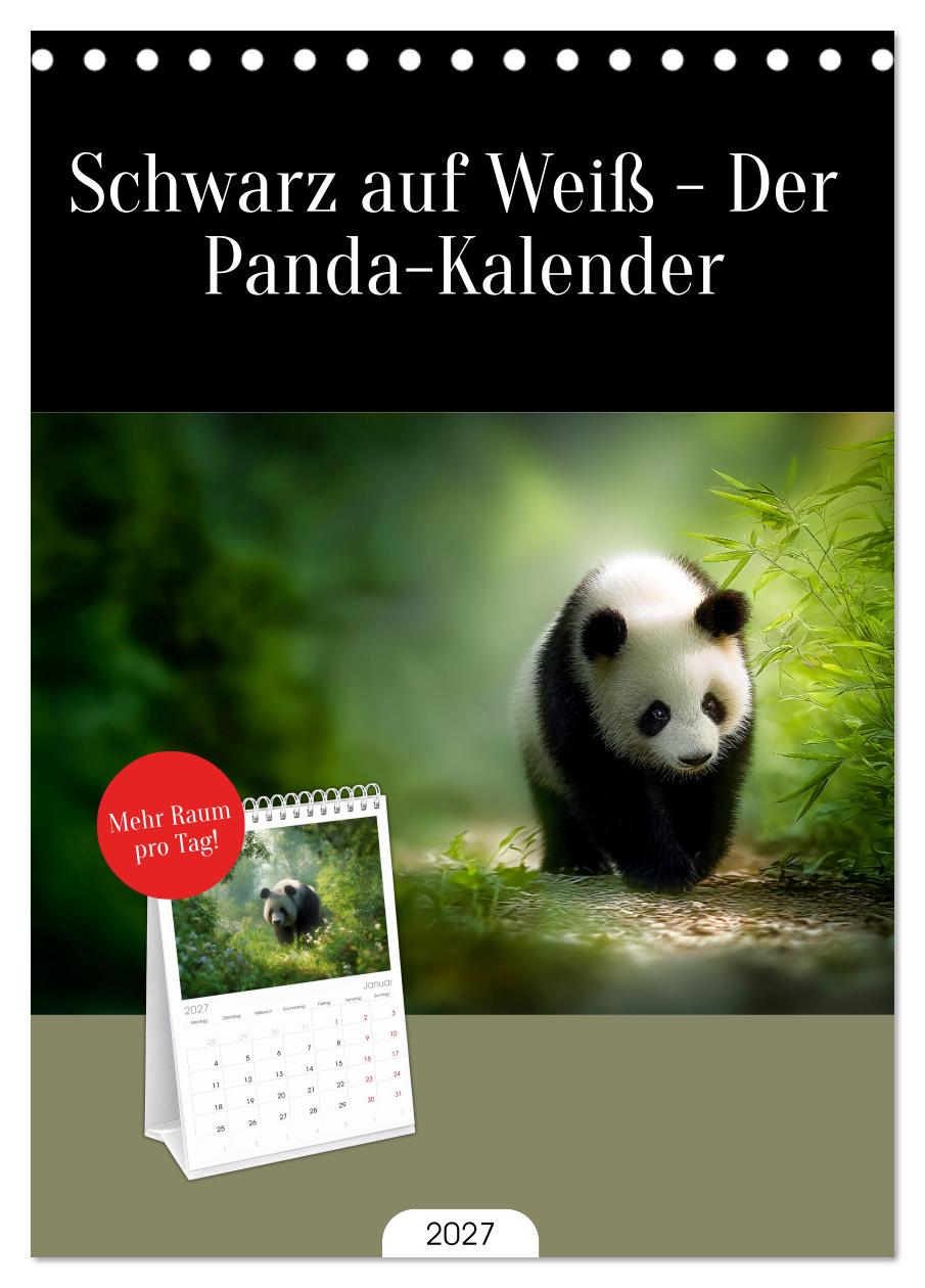 Schwarz auf Weiß - Der Panda-Kalender