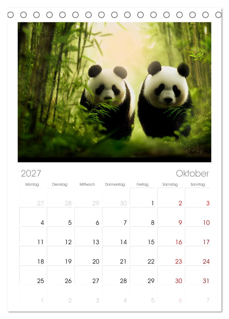 Schwarz auf Weiß - Der Panda-Kalender