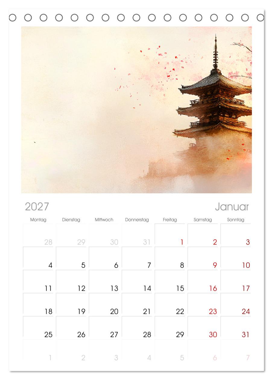 Japan. Eine künstlerische Reise im Aquarellstil