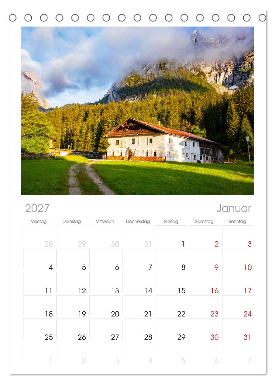 Historische Bauernhäuser im Tiroler Leutaschtal