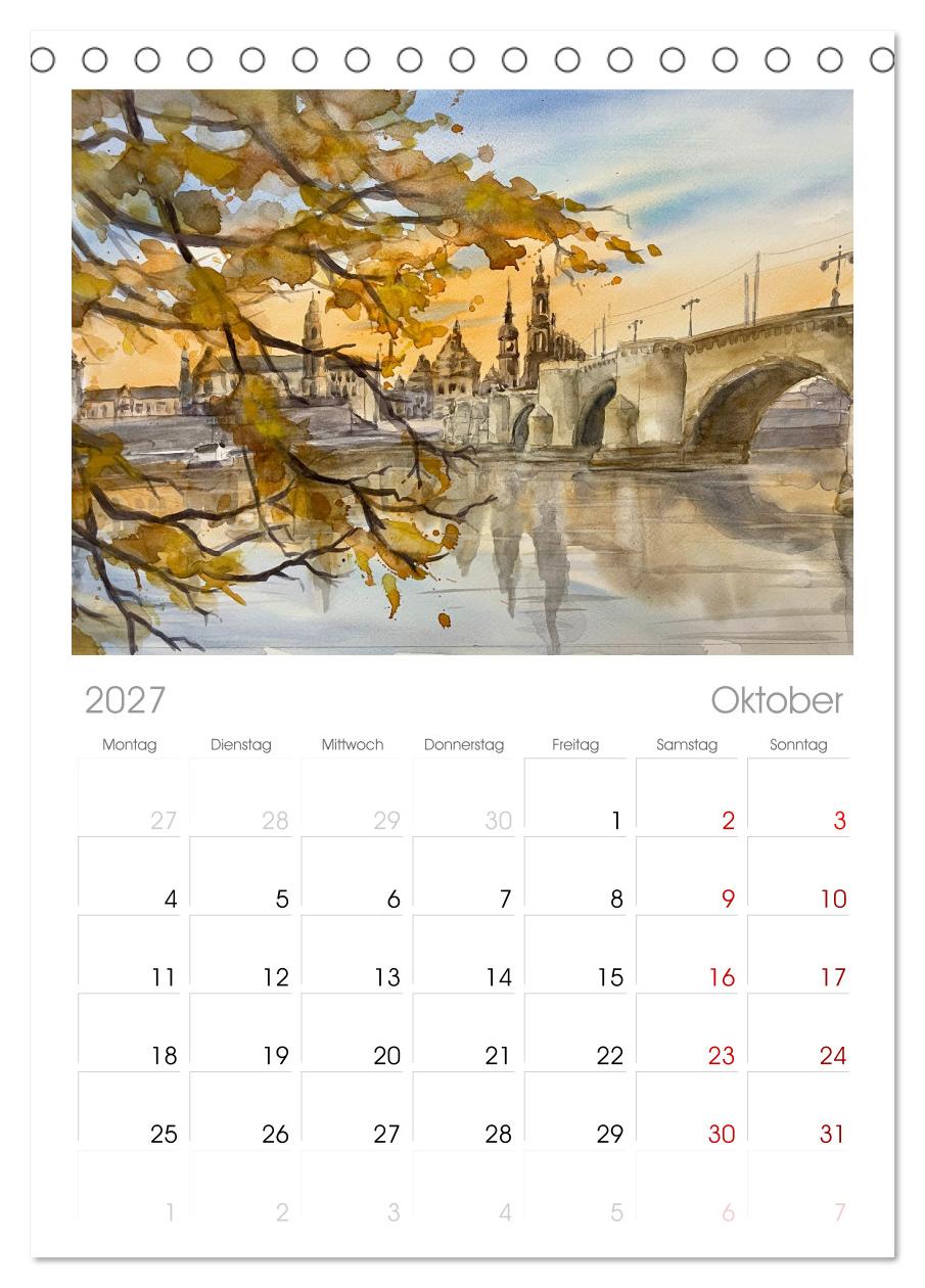 Dresden und das Elbtal - Ein Aquarellkalender von Claudia Pinkau
