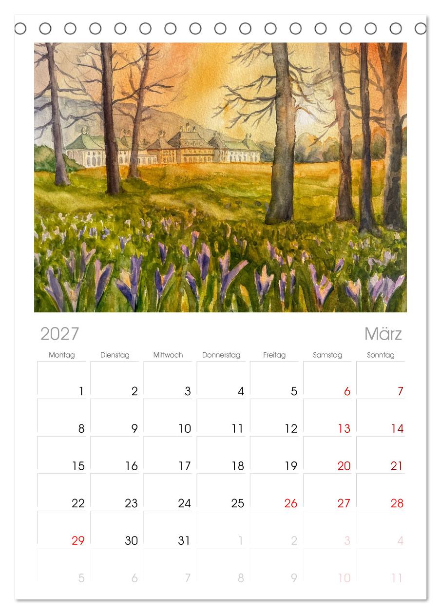 Dresden und das Elbtal - Ein Aquarellkalender von Claudia Pinkau