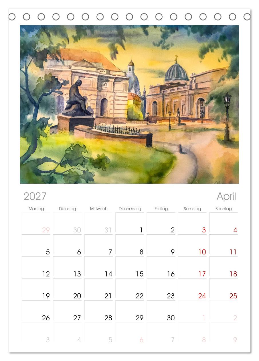 Dresden und das Elbtal - Ein Aquarellkalender von Claudia Pinkau