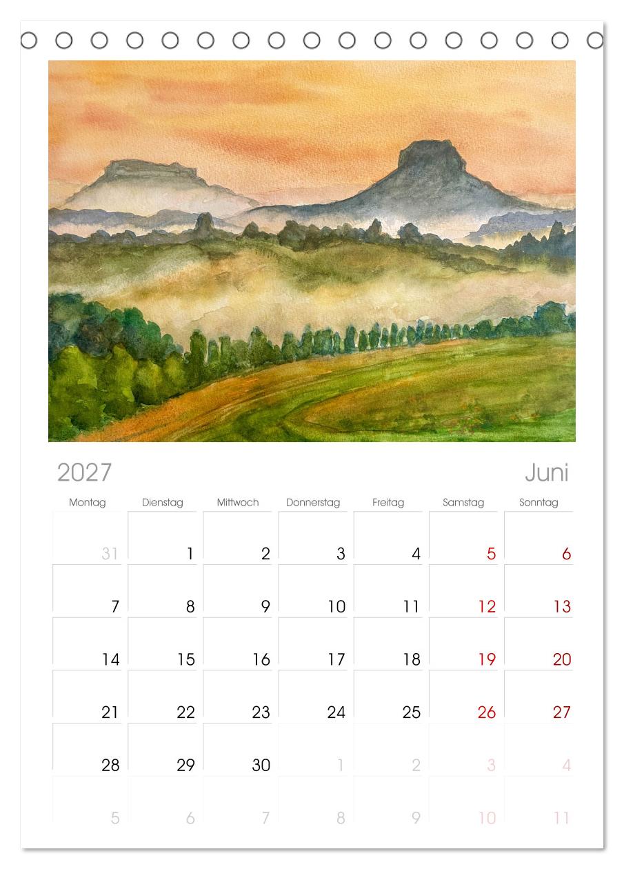 Dresden und das Elbtal - Ein Aquarellkalender von Claudia Pinkau